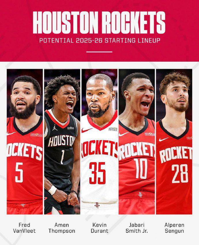 皇冠信用盤_范乔丹+汤普森+杜兰特+小史密斯+申京皇冠信用盤,这支火箭新赛季能走多远?