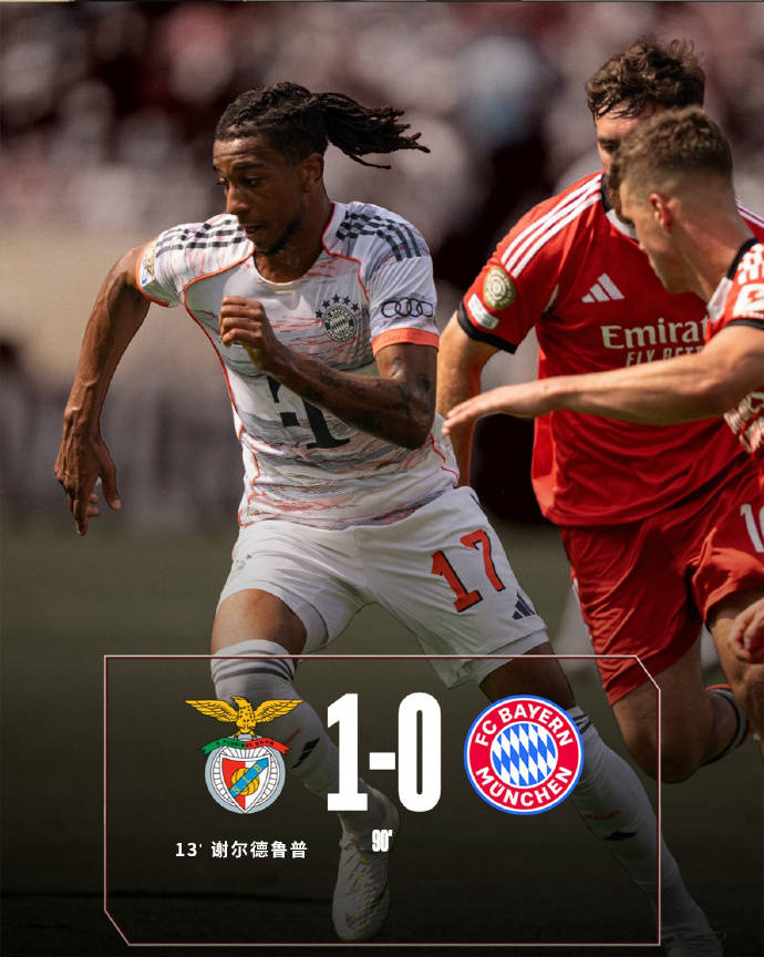 皇冠皇冠信用网平台_世俱杯-拜仁0-1本菲卡遭遇首败 1/8决赛将对阵弗拉门戈