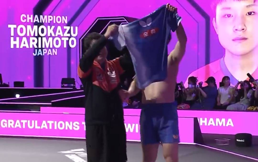 皇冠信用网在线申请
_张本智和夺冠皇冠信用网在线申请
,4比2胜王楚钦,赛后脱衣庆祝与王皓握手;此前称王皓握手“太敷衍”